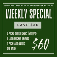 WEEKLY SPECIAL - $30 off Package